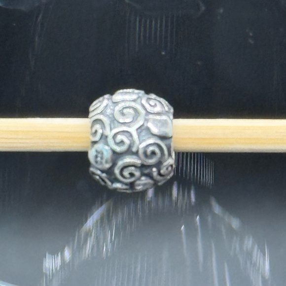 Pandora Retired Sterling Silver Swirl Charm 925 ALE - Picture 6 of 7
